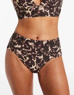Jets Allure Fold Down Bikini Pant - Black