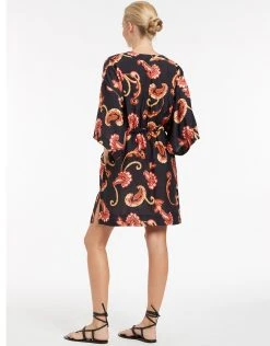 Jets Silk Road Wide Sleeve Kaftan - Black -Pitusa Shop J60844 Black 3