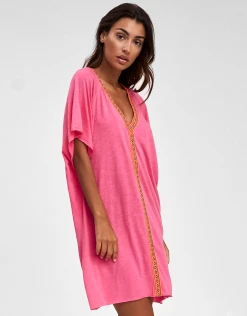 Pitusa Mini Abaya Dress - Hot Pink