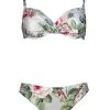 MARYAN MEHLHORN Liaison Underwired Bikini Set - Silver Rose