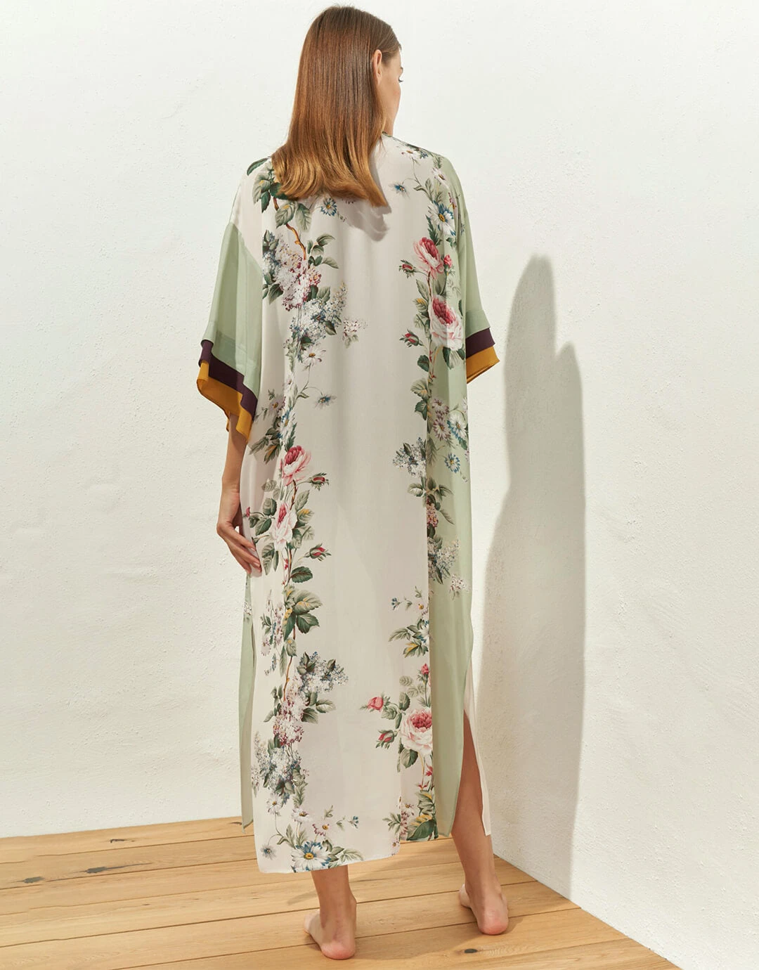 MARYAN MEHLHORN Liaison Kaftan - Silver Rose 3 MARYAN MEHLHORN Liaison Kaftan - Silver Rose - Image 3