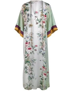 MARYAN MEHLHORN Liaison Kaftan - Silver Rose