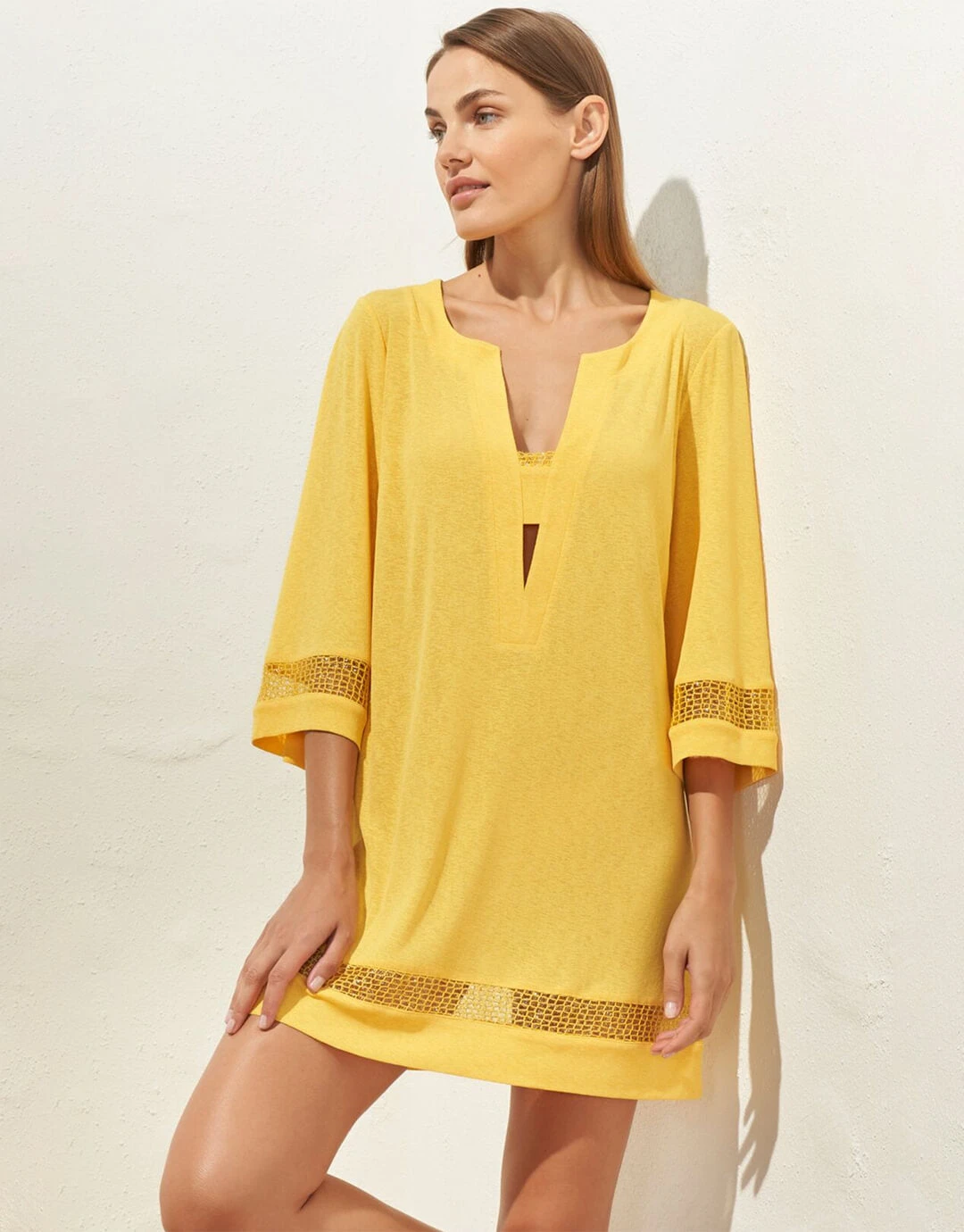 MARYAN MEHLHORN Midi Tunic - Mimosa 2 MARYAN MEHLHORN Midi Tunic - Mimosa - Image 2
