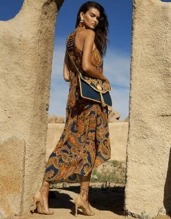 MARYAN MEHLHORN Memory Maxi Dress - Sunset Navy -Pitusa Shop MM 413 M3008 M6529 222