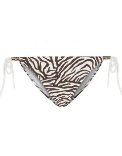 Heidi Klein Namibia Rope Tie Side Pant - Brown/White