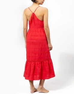Heidi Klein Numana Scoop Neck Dress - Red 7 Heidi Klein Numana Scoop Neck Dress - Red -Pitusa Shop NUMANA BACK