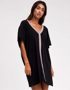 Pitusa Mini Pima Abaya Dress - Black