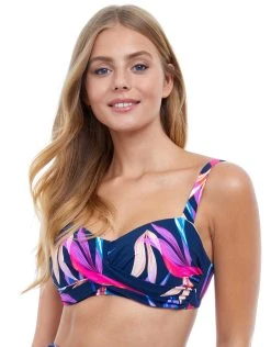 Gottex Profile Paradise D Cup Foam Bikini Top - Blue Multi