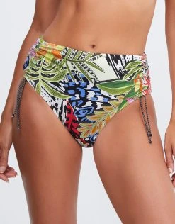 Nuria Ferrer Palm Maxi Adjustable Bikini Pant - Multi