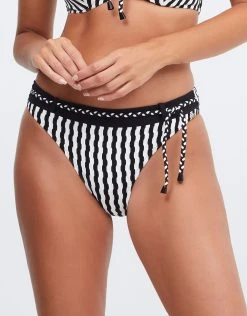 Nuria Ferrer Portofino Bikini Pant - Black And White