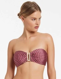Jets Lalita Bandeau Bikini Top - Orchid