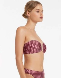 Jets Lalita Bandeau Bikini Top - Orchid -Pitusa Shop S29 J40418Orchid J3902Orchid 21638 JETS D1 0929