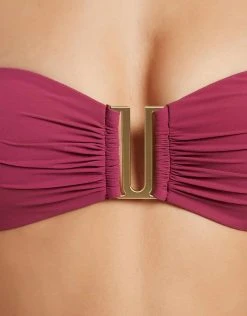 Jetset U Trim Bandeau Bikini Top - Orchid -Pitusa Shop S60 J40256Orchid J3775Orchid 21638 JETS D2 1250