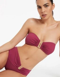 Jetset U Trim Bandeau Bikini Top - Orchid -Pitusa Shop S60 J40256Orchid J3775Orchid 21638 JETS D2 1277