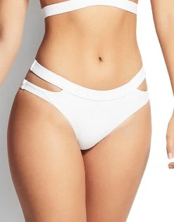 Seafolly Active Split Band Hipster Bikini Bottom - White