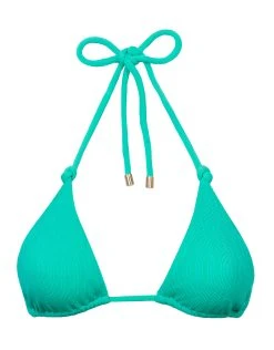 ViX Tulum Milano Knot Tri Bikini Top - Aqua