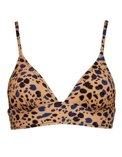 Watercult Beach Pebbles Bralette Bikini Top - Black Sandstone