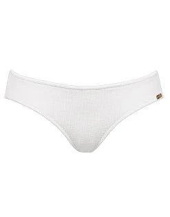 Watercult Retro Purity Zip Back Bikini Bottom - White