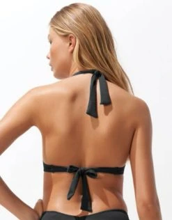 Watercult Hero Essentials Halter Bikini Top - Deep Black 5 Watercult Hero Essentials Halter Bikini Top - Deep Black -Pitusa Shop WC Hero Black TOP PROD BACK