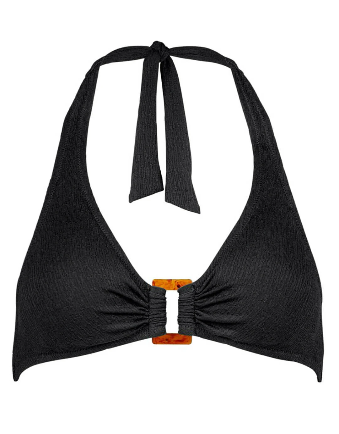 Watercult Hero Essentials Halter Bikini Top - Deep Black 1 Watercult Hero Essentials Halter Bikini Top - Deep Black