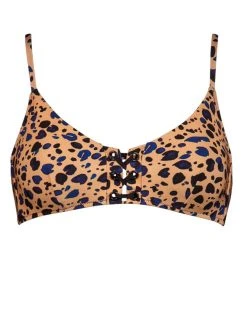 Watercult Beach Pebbles Bikini Top - Black Sandstone