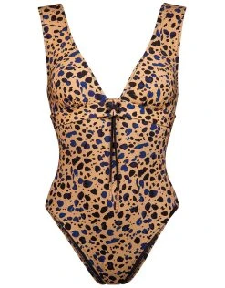 Watercult Beach Pebbles Swimsuit - Black Sandstone