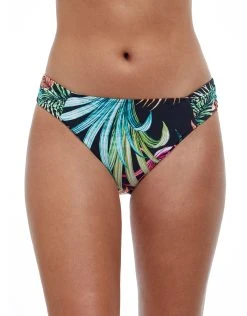 Gottex Profile Tropico Ruched Bikini Pant - Black