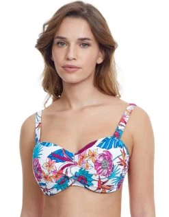 Gottex Bohemian Gypsy D Cup Bikini Top - White