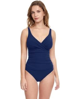 Gottex Profile Tutti Frutti V Neck Swimsuit - Navy