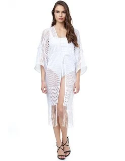Gottex Profile Tutti Frutti Lace Kimono - White