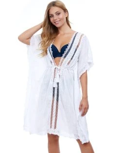 Gottex Profile Tutti Frutti Kaftan Dress - White