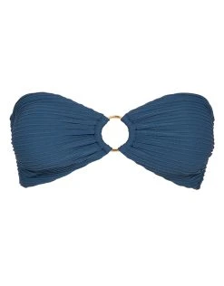 ViX Dune Ring Bandeau Bikini Top - Grey