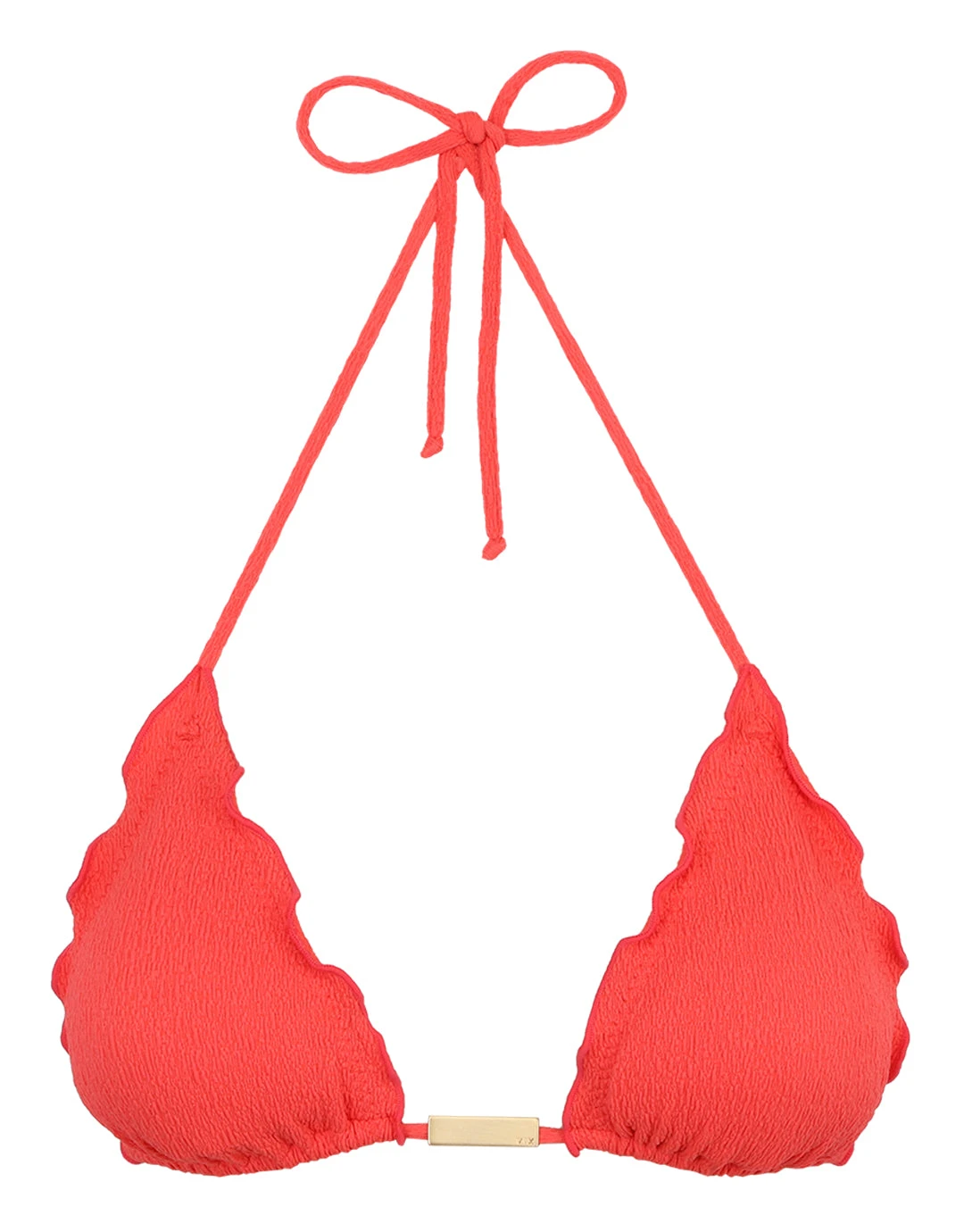 ViX Firenze Ripple Tri Bikini Top - Coral 1 ViX Firenze Ripple Tri Bikini Top - Coral