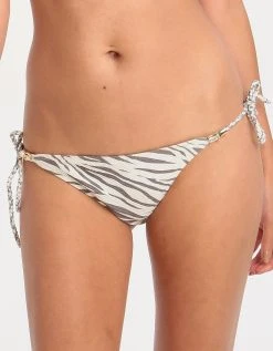 Heidi Klein Kalahari Bamboo Rope Tie Side Bikini Bottom - Print