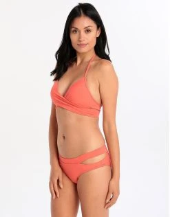 Jetset Banded Regular Side Split Pant - Coral -Pitusa Shop jets jetset banded regular side split pant coral 4