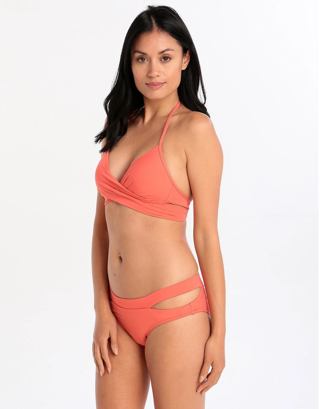 Jetset Crossover Top - Coral 4 Jetset Crossover Top - Coral - Image 4