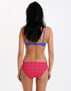 Lepel Deckchair Moulded Plunge Bikini Top - Red -Pitusa Shop lepel deckchair moulded plunge bikini top red 3