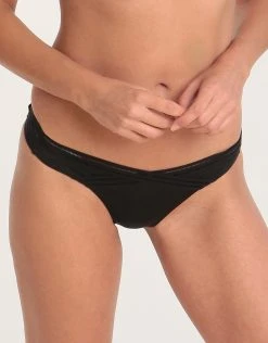 Lepel London Sea Bliss Brazilian Pant - Shiny Black