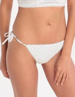Lepel London White Sands Tie Side Pant - Cream