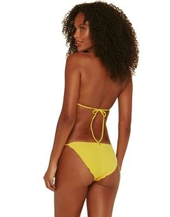 ViX Light Scales Ripple Tri Bikini Top - Yellow 7 ViX Light Scales Ripple Tri Bikini Top - Yellow -Pitusa Shop light scales ripple bikini 3 full