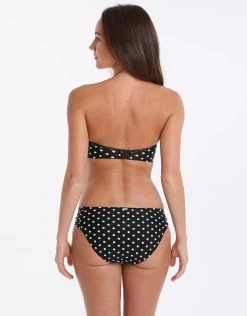 Panache Anya Spot Gather Pant - Black And White -Pitusa Shop panache anya spot gather pant black and white 3