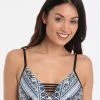 Seafolly Desert Tribe Rouleau Bralette - Bluestone