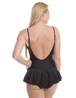 Seaspray Just Black Swim Dress - Black -Pitusa Shop seaspray just black swim dress black 3