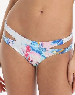 Sunseeker Marble Camo Banded Hipster Pant - Pink Lavender