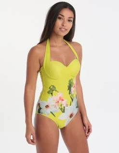 Ted Baker Chatsworth Bloom Moulded Cup Halter Suit - Green 7 Ted Baker Chatsworth Bloom Moulded Cup Halter Suit - Green -Pitusa Shop ted baker chatsworth bloom moulded cup halter suit green 4