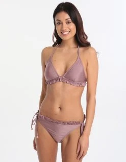 Ted Baker Frill Triangle Bikini Top - Dusky Pink -Pitusa Shop ted baker frill triangle bikini top dusky pink 3