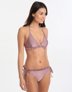 Ted Baker Frill Triangle Bikini Top - Dusky Pink -Pitusa Shop ted baker frill triangle bikini top dusky pink 5