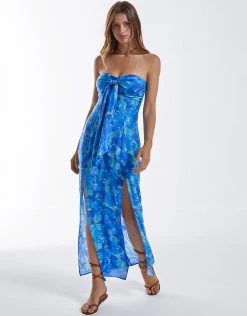 ViX Yves Alexia Long Dress - Blue -Pitusa Shop yves alexia dress